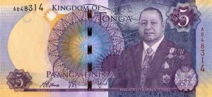 Tonga - P-45 - 5 Pa'anga - Foreign Paper Money